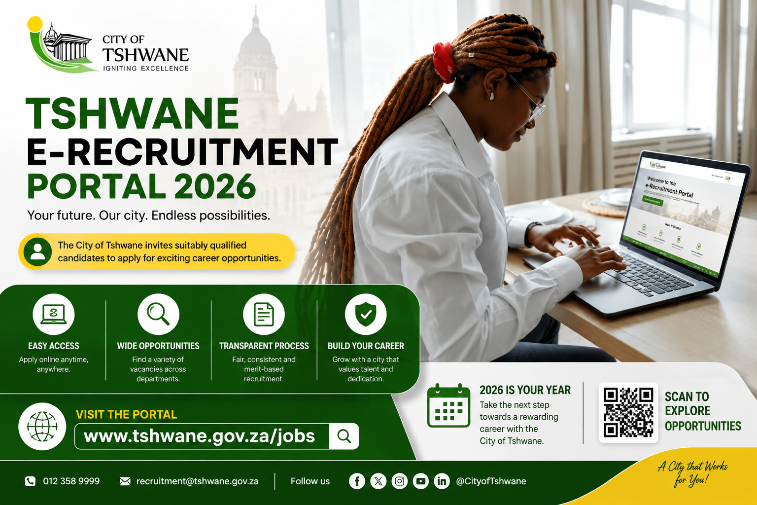 City of Tshwane e-Recruitment Portal 2026