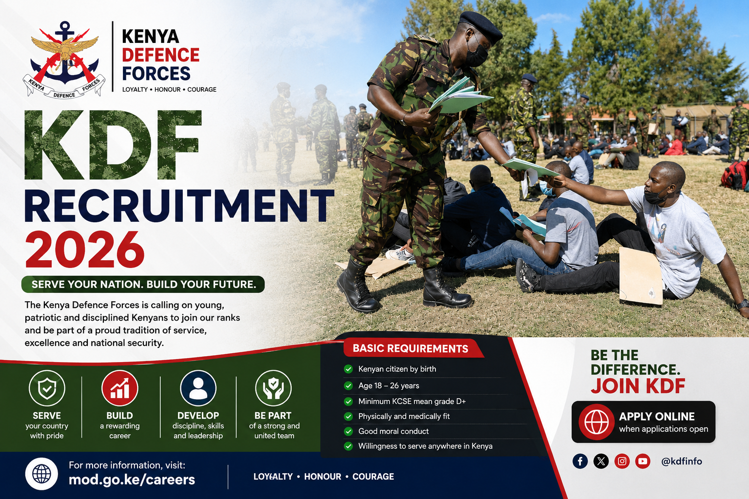 KDF Recruitment 2026