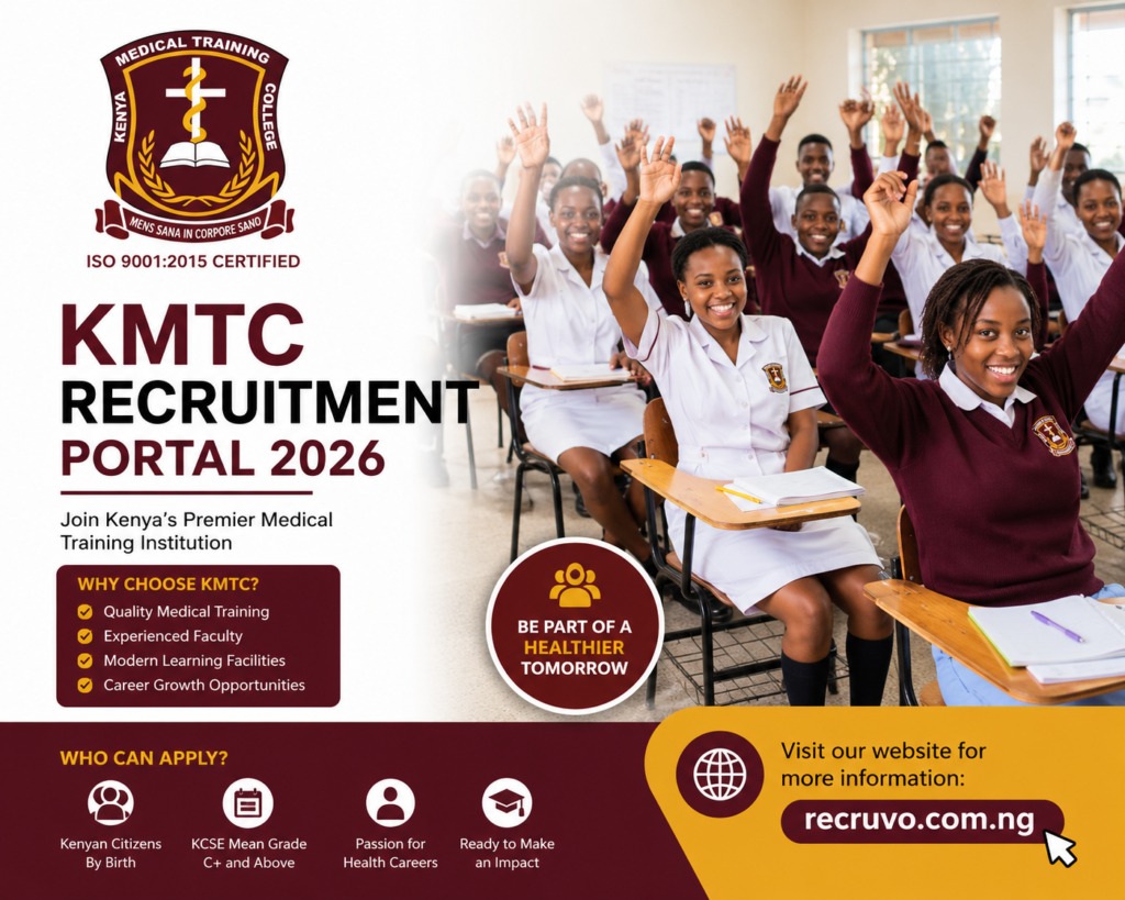 kmtc recruitment portal 2026