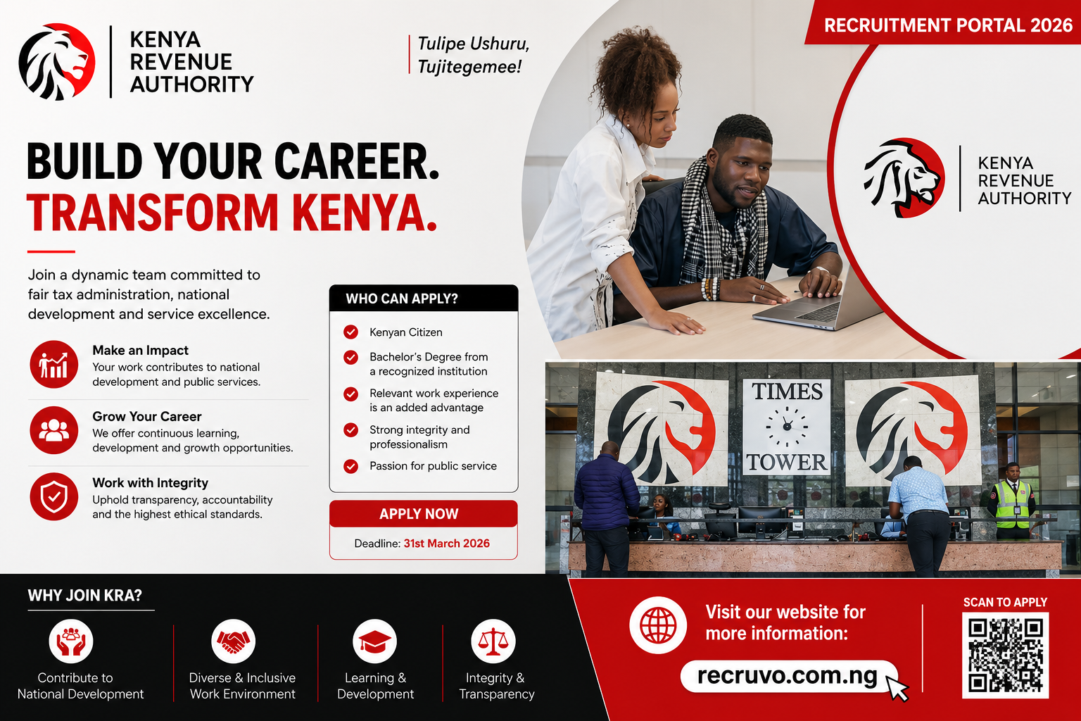 kra recruitment portal