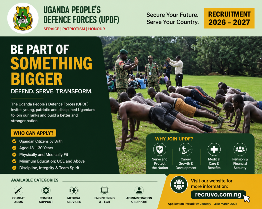 updf recruitment 2026 to 2027